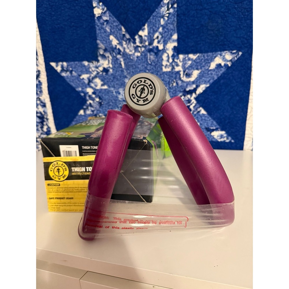 Gold's Gym Thigh Toner Plus Exercise Equipment Purple Foam Vintage Style New